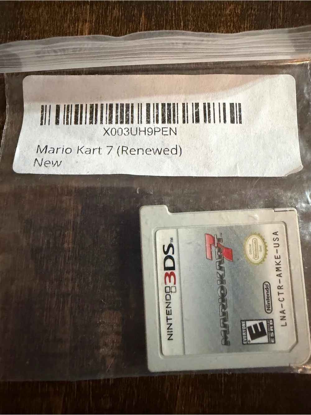 Nintendo 3DS Mario Kart 7 Game Card - White